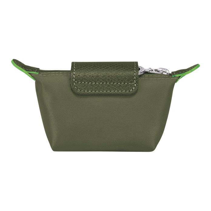 Longchamp Le Pliage Green Eco-Friendly Zipper Canvas Mini Pouch Women pouches 30016919479