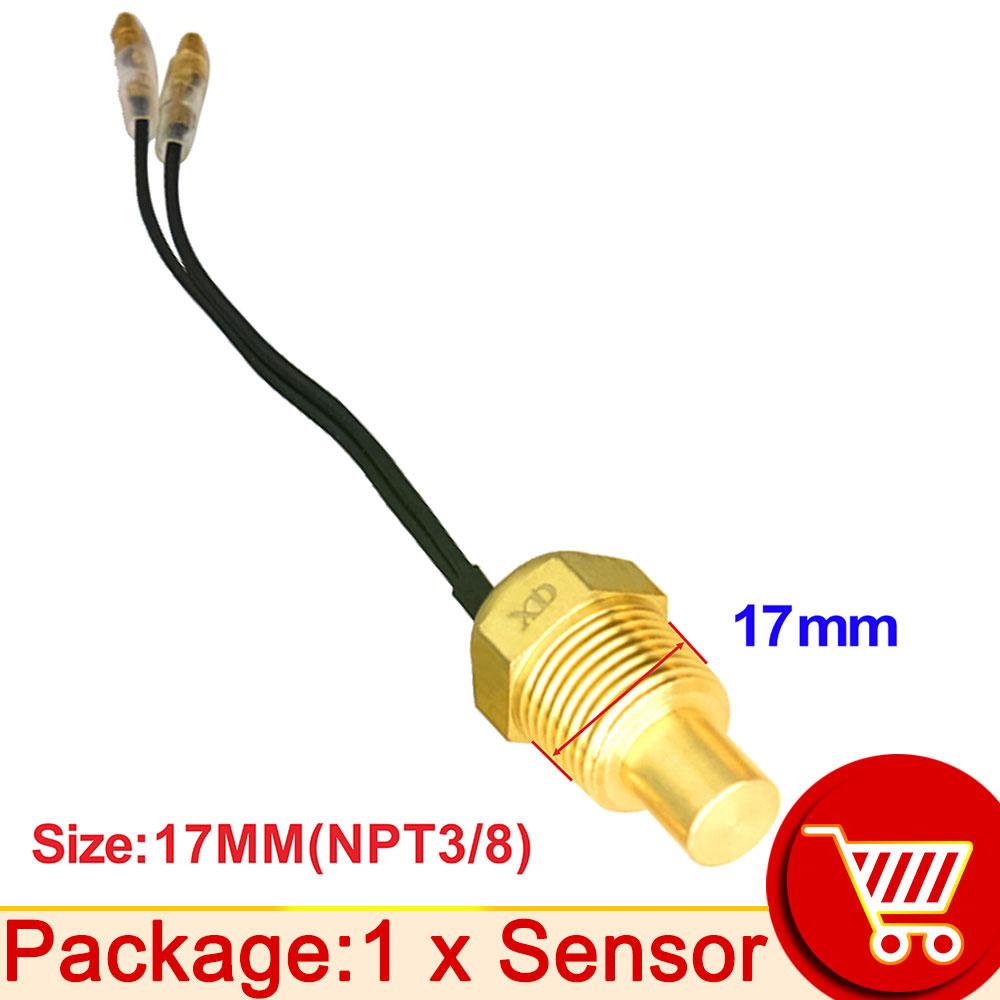 12V/24V Wassertemperatursensor Temperaturgeber 50K Kopfstecker 10MM 12MM 14MM 16MM Für Auto LKW Anzeige Elektrisches Messgerät NPT 3/8 1/8