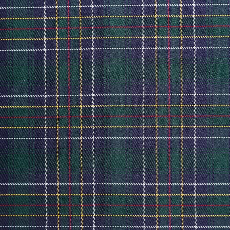 Brytyjska tkanina bawełniana w kratę szkocką i gingham, twill, na mundurki szkolne i spódnice.