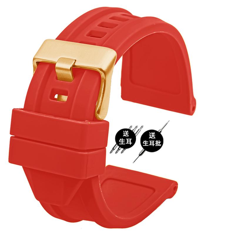 Men Silicone Watchband 24 26mm Accessories Strap Rubber Bracelet Belt Waterproof For Diesel DZ4318 4323 4476 4496 7348 Wristband