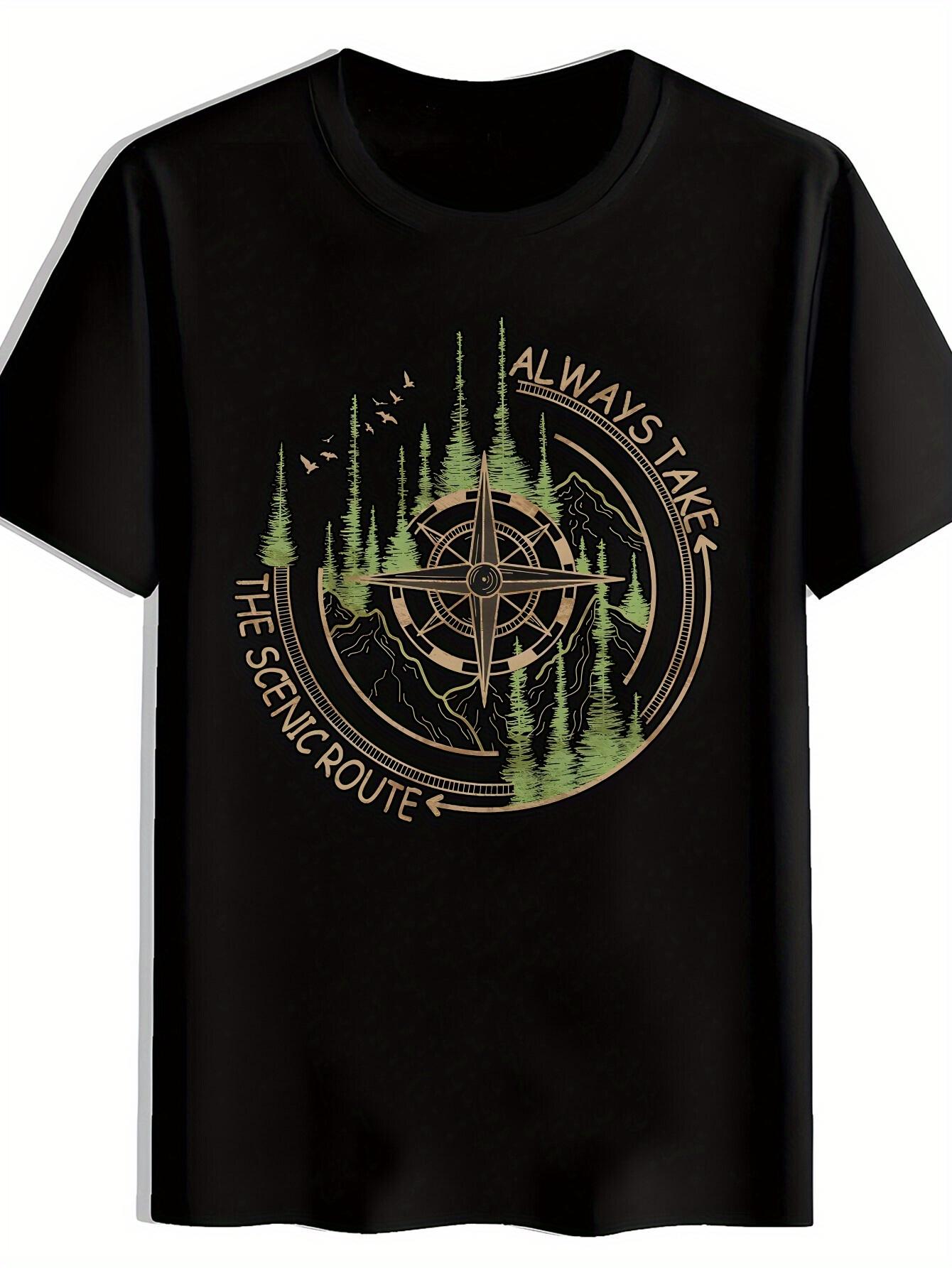T-shirt A Stylish Short-Sleeve with an Interesting Print Pattern XXXXL