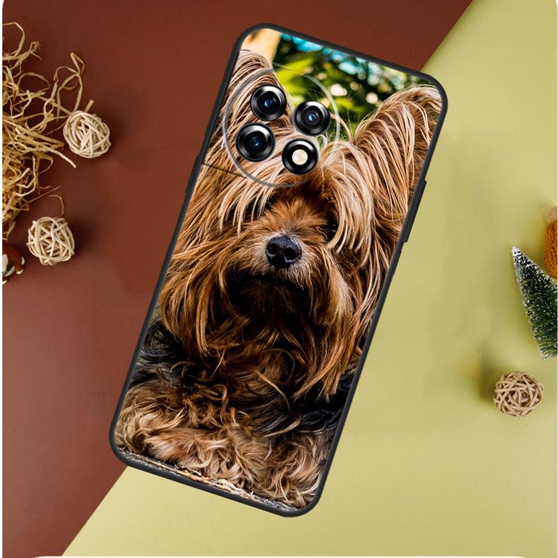 Yorkshire Terriër Hond Voor OnePlus 13 13R 12 12R 11 9 10 Pro 8T 9RT 10T 10R Nord 4 CE 2 3 Lite N20 N30 Telefoonhoesje