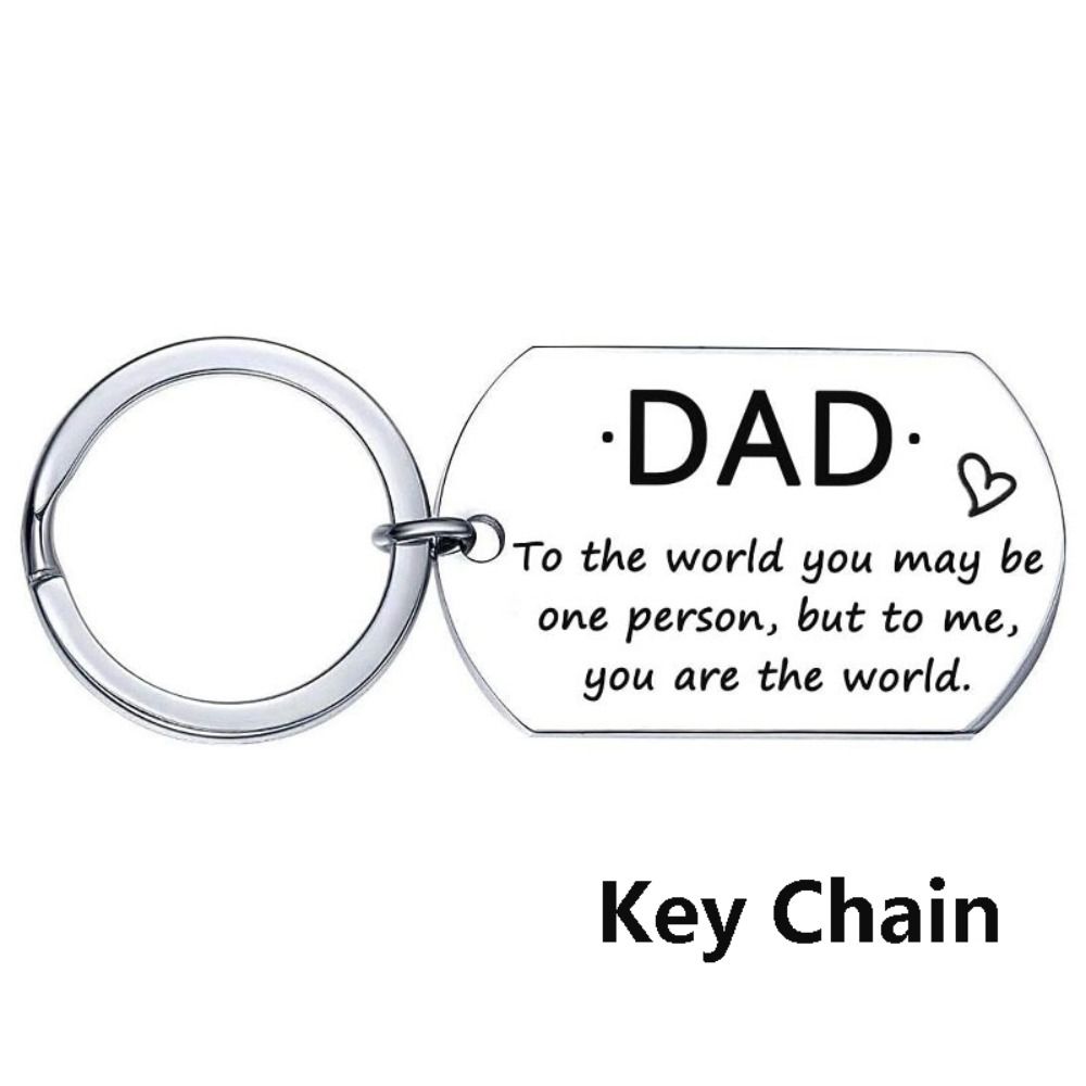 

1PC Lettering Key Ring Best Dads Key Holder Ins Style Key Chain Dad