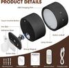 Rechargeable Wireless Wall Lamp,LED Wall Sconce 360° Rotation Nordic Modern Nordic Bedroom Lighting for Hallway Corridor Stairs