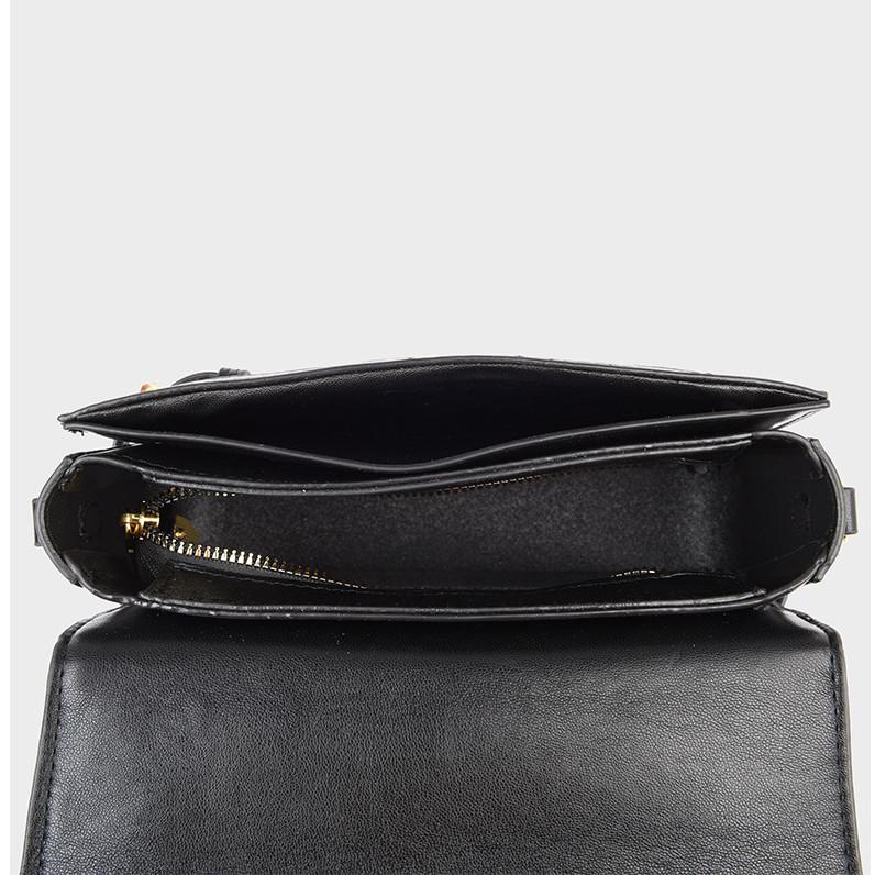 IELGY Niche Fashion Diamond Chain Bag Texture Portable Small Square Bag