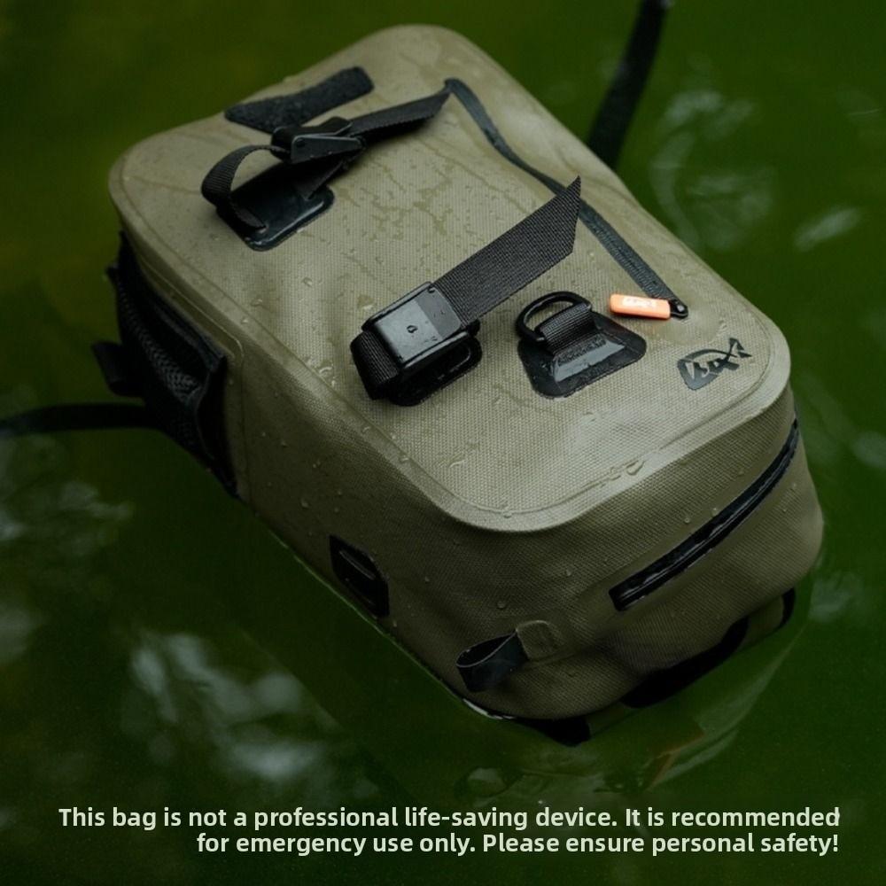 Double-layer TPU Lure Fishing Bags Waterproof Fishing Tackle Pack Fishing Chest Bag Hiking Camping