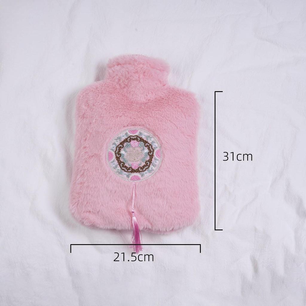 Chinese Embroidery Hot Water Bottle - Hand Warmer & Hot Compress