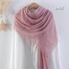 Sciarpa da donna in cotone lino seta - Per tutte le stagioni, colore unito, versatile foulard per testa e parasole