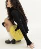 YAHNSISI Mini Knit Skirt - Yellow