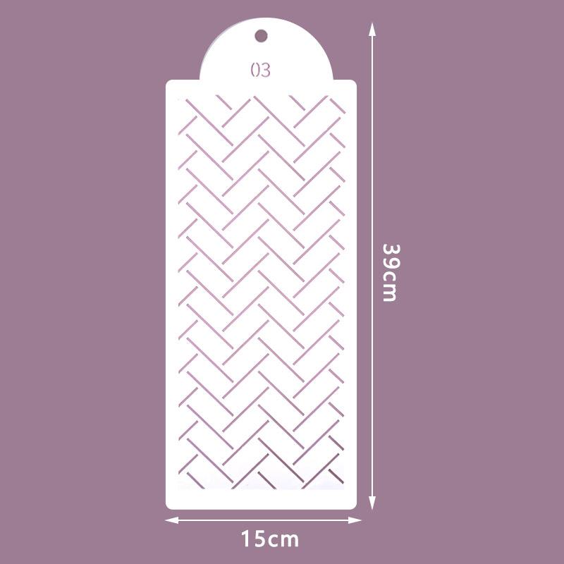 Fondant Cake Mesh Stencil Stamps Stencils Embossing For Decorating Tool Plastic Spray Mold Cookies Chocolate Drawing Painting