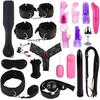 19pcs Adult Toys Fun Bed Game Fetish Restraints Play Set Binding Games Toys For Couple