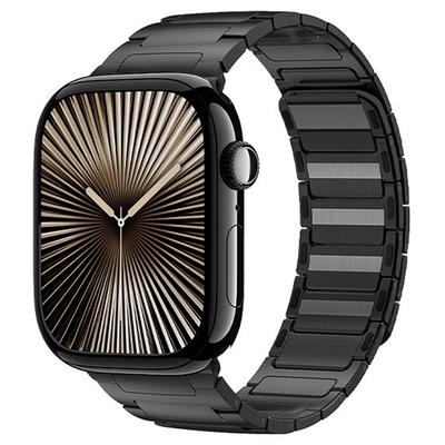 Watch Band For Apple Watch Series 10 Ultra 9 8 7 SE 6 5 4 3 2 1 46mm 49mm 45mm 44mm 42mm I-Shape Magnetic Stainless Steel Wrist Strap