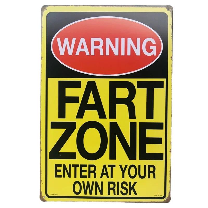 Warning Area 51 Metal Tin Sign Vintage Smoking Zone Signs Caution Wall Plaque Print Iron Plate Painting Bar Garage Decor Plaque