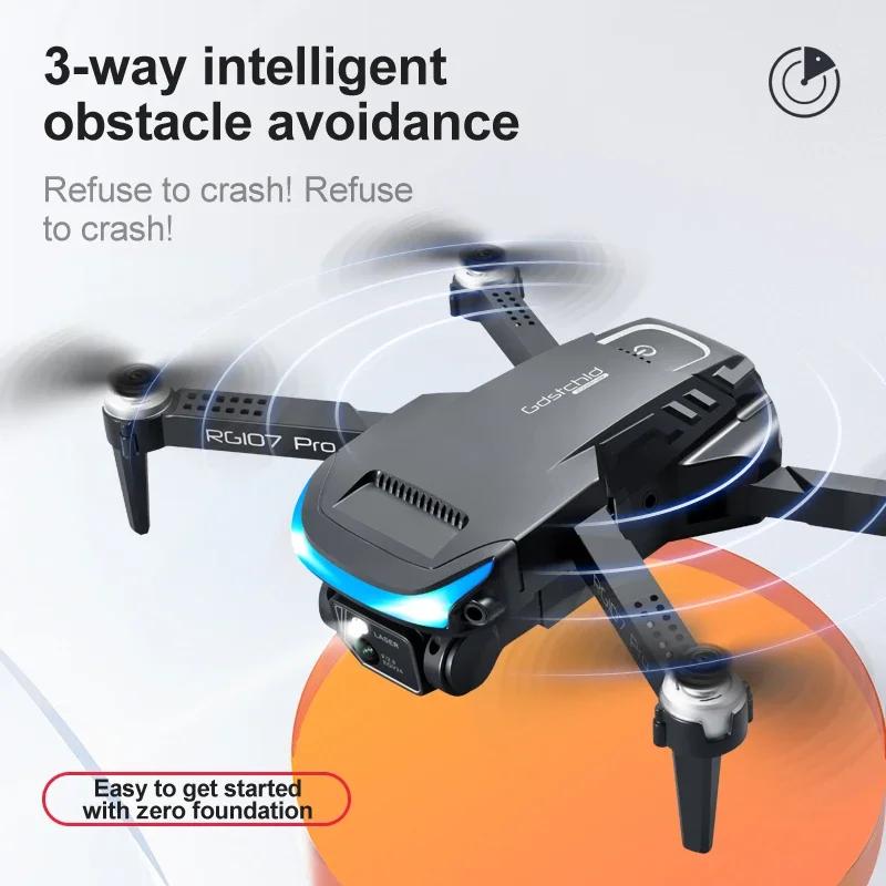 New RG107 PRO Drone 4K Professional Dual HD Camera FPV Mini Dron Aerial Photography Brushless Motor Foldable Quadcopter Toys