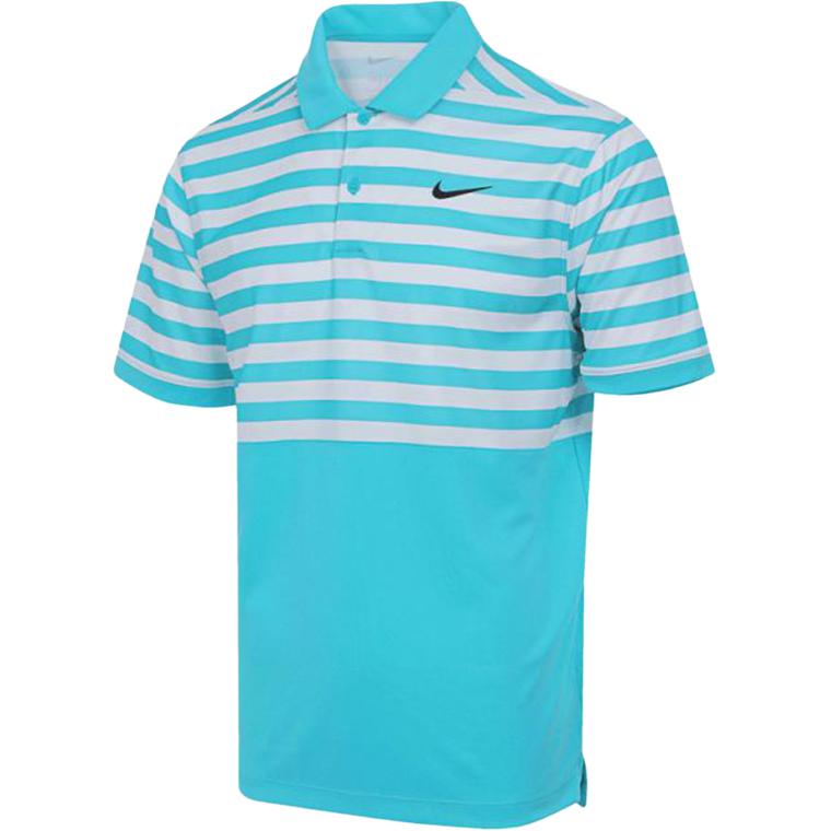 Nike Victory+ Dri-Fit Golf Striped Polo Copa FZ7447-345 M