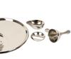 IBA Indianbeautifulart Indian Decorative Puja Plate Stainless Steel Traditional Handcrafted Thali Set For Arti With Accessories Religious Spiritual