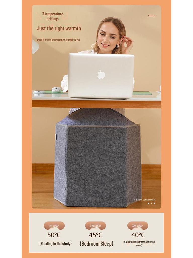 Stille Winter Bureaukachel: 3D Voet- en Beenwarmer