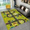 Child Playroom Floor Mat Highway City Traffic-Themed Carpet Rug for Kids Large Non-Slip Area Rug Ideal for Bedroom Home Decor