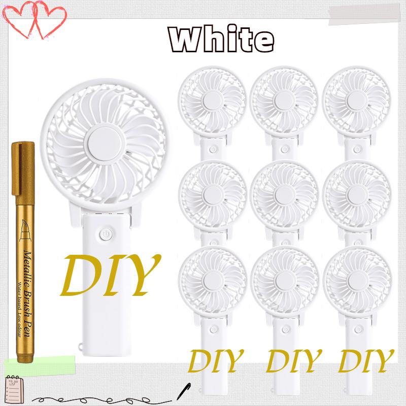 

12-100 шт. Мини Портативный Вентилятор Сделай Сам Свадебные Сувениры для Гостей Подарок на Девичник Свадебные Сувениры Персональные Ручные Вентиляторы Оптом 12PCS-1 Pen белый
