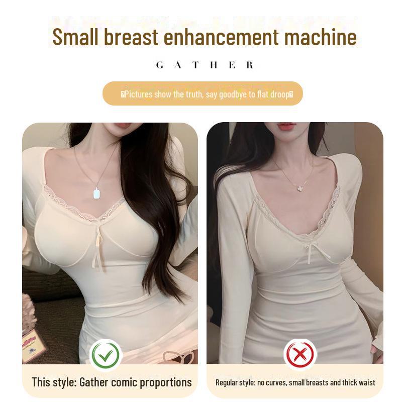 Girls' One-Piece Seamless Underwear Set with Supportive Bra