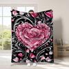 Liebesthema digital bedruckter Polyester Schlafzimmer Samt Flanell weiche Sofadecke Decke Fleece weiche Sofadecken für Betten