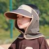 Children'S Mountain Pattern Outdoor Sports Empty Top Hat Travel Shawl Uv Protection Sun Hat Boys And Girls Big Brim Sun Hat
