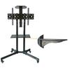 Mobile TV Trolley 34-72" Screen LED LCD Monitor Mount Plasma Display Meeting /Class/Live TV Stand Mobile Cart Trolley