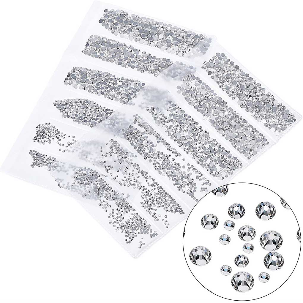 Crystal Bottoming Rhinestone Manicure Resin Glass Rhinestone DIY Nail Art