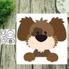 Cute Dog Metal Cutting Dies DIY Scrapbooking Emboss Paper Cards Photo Stencil