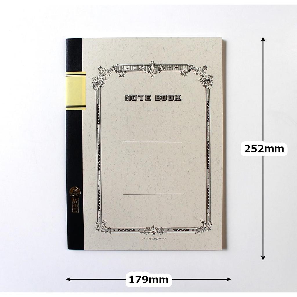 Tsubame Note Notebook, B5 - Ruled (Horizontal Lines), 30 Sheets, 2-Pack (W3001)