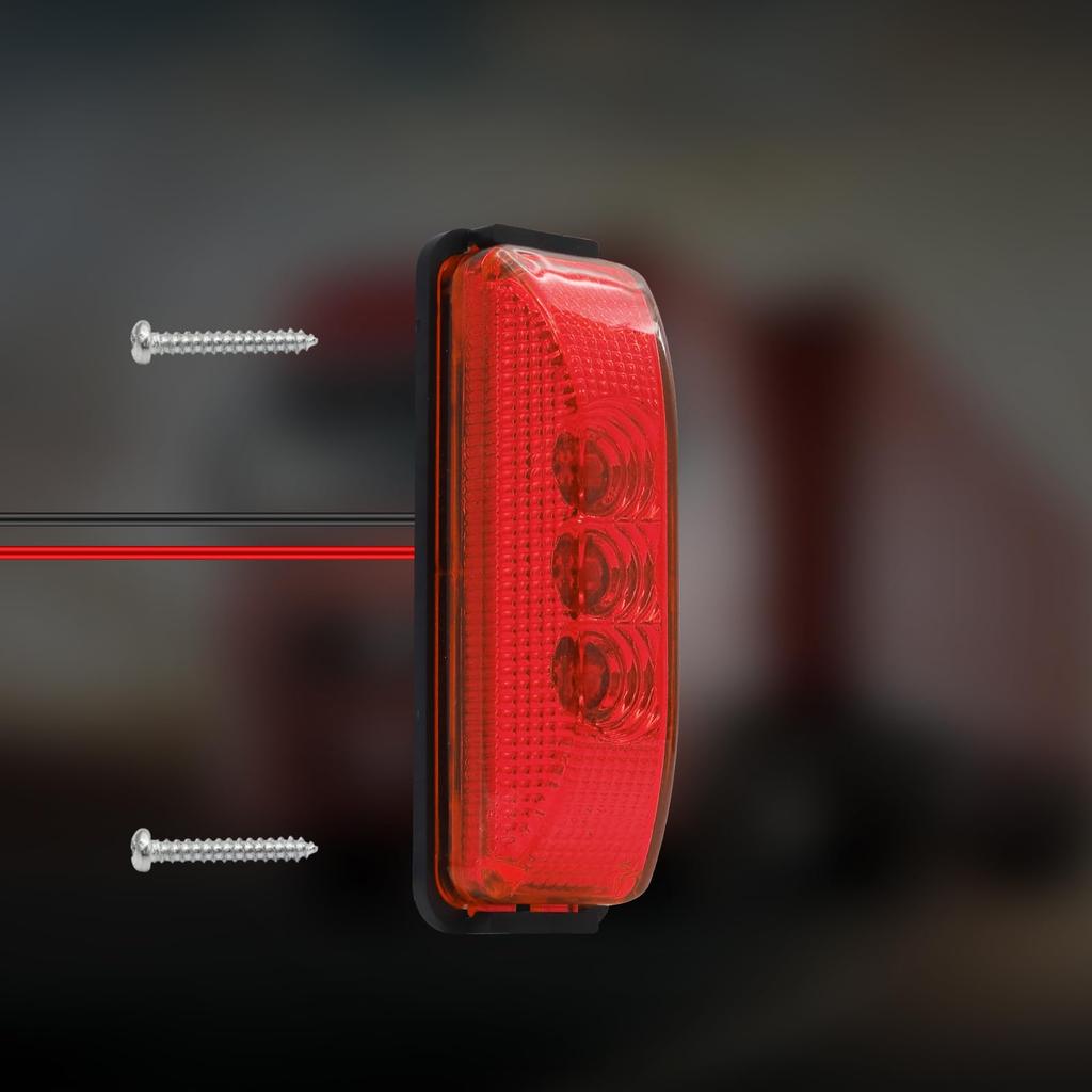 Ygmylandbb LED Truck Side Marker Lamp 24V 12V 3-LED Side