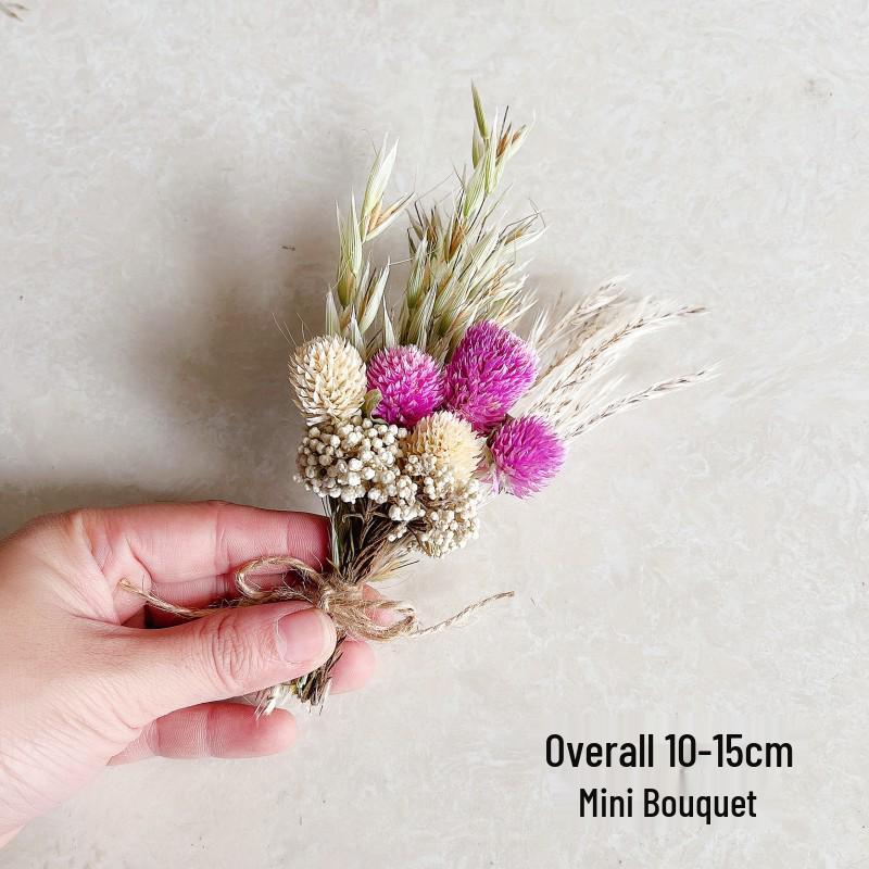 Mini Dried Flower Bouquet: Natural Air-Preserved Flowers Gift Box for DIY Decor and Handmade Ornaments.