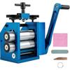Rolling Mill 4.4"/112mm Jewelry Rolling Mill Machine Gear Ratio 1:2.5 Wire Roller Mill 0.1-7mm Press Thickness Manual Combination Rolling Mill for