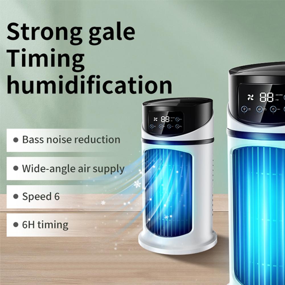 Portable spray Desktop Air Cooler 6 Speeds Mini Air Conditioner Multifunctional Timed Air Cooling Fan Home Office Air Cooler