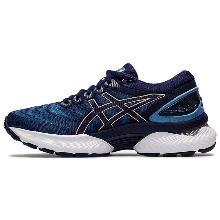 

Женские кроссовки ASICS Gel Nimbus 22 Wide Grey Floss Blue Peacoat 1012A586-401