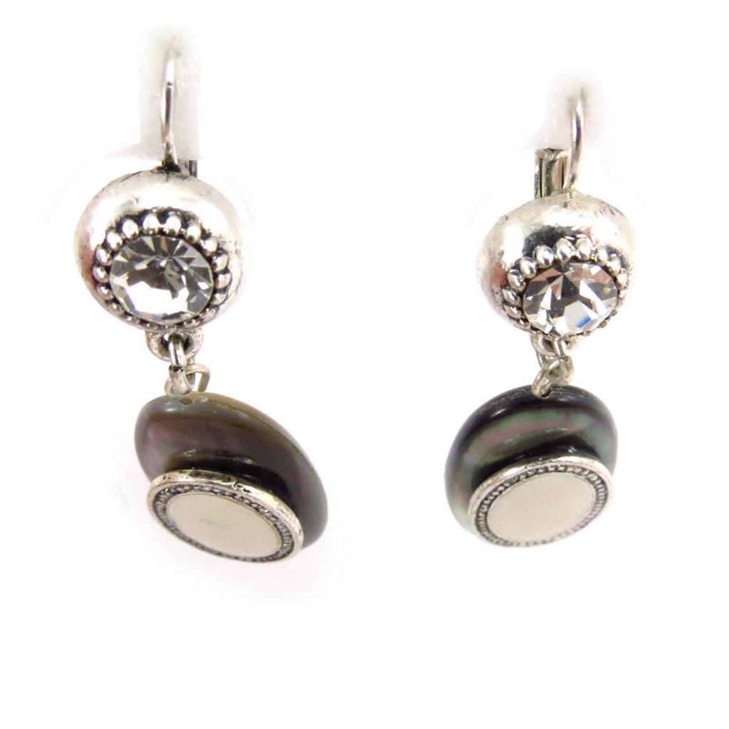 Les Trésors De Lily [J6806] - Boucles Créateur 'Kilimanjaro' nacre