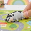Cow Desk Accessory 3D Printed Dairy Figurine, Cartoon Cattle Statue for Decor, Collectible Figure Mini Sculpture Home Office, Gift Animal Lovers