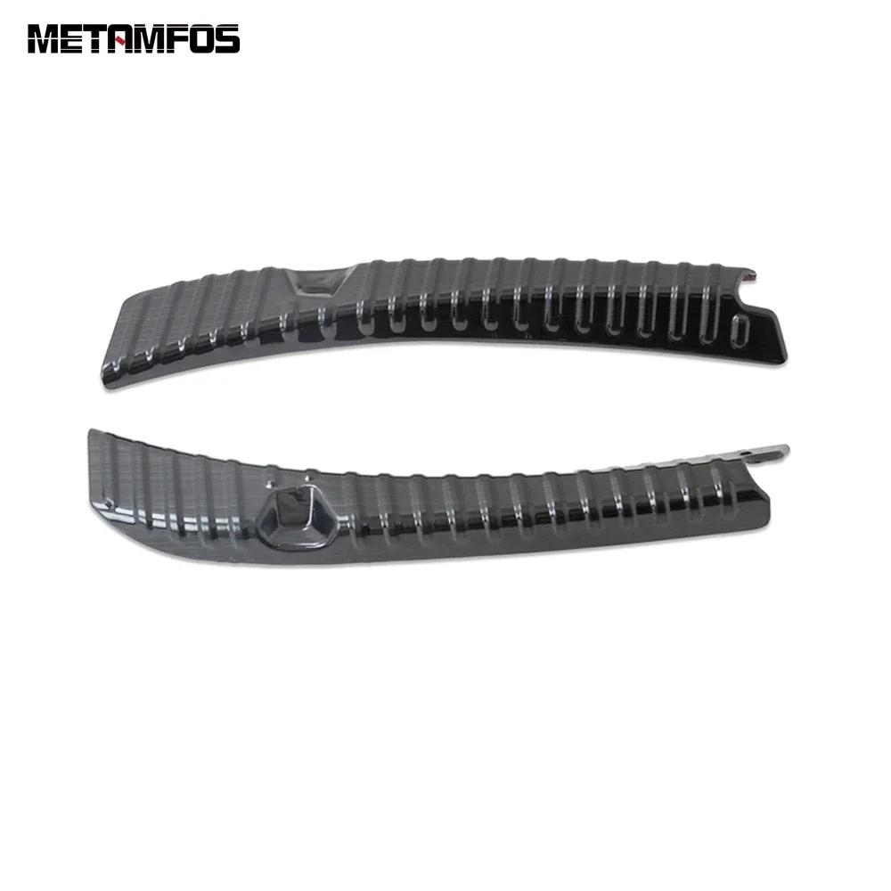 For Tesla Model 3 2017-   Inner Rear Trunk Bumper Foot Plate Tailgate Door Sill Scuff Guard Plate Car Accessories