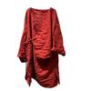Johnature Women Vintage Shirts V-Neck Long Sleeve Tops Solid Color Spring Button Chinese Style Women Long Shirts