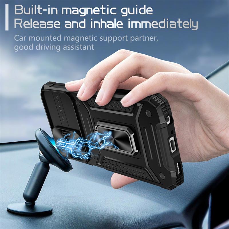 Pro pouzdro Samsung Galaxy A24 Samsung A14 A24 A34 A54 5G Kryt Posuvné pouzdro s ochranou fotoaparátu Pancéřovaný prsten Stojánek Zadní kryt telefonu