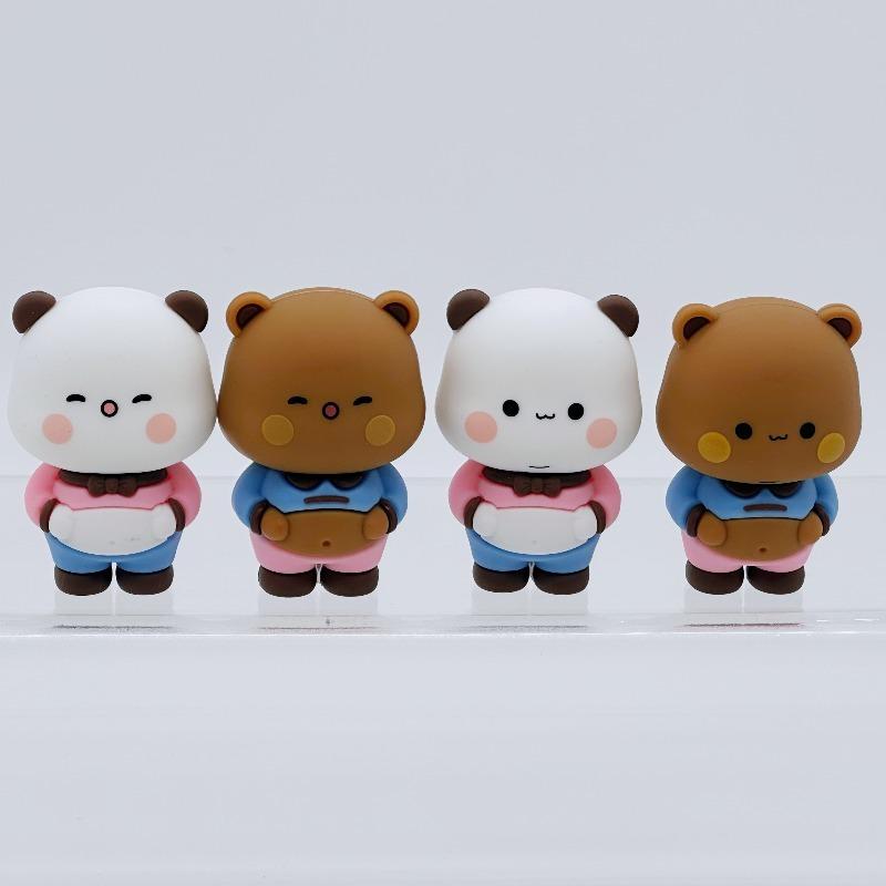 Cute Bubu Dudu Desktop Ornaments Yier Panda Bear Anime Figures Car Accessories Home Decoration Home Decor Cartoon Figurines