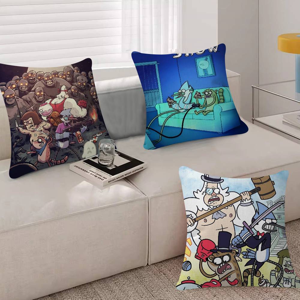 1pc Regular Show Pillow Anime Pillow Sofa Bed Head Pillow Cover Cushion Cover Fashion