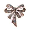 High-end bow brooch retro temperament high-end corsage fashion coat accessories fixed clothes pin