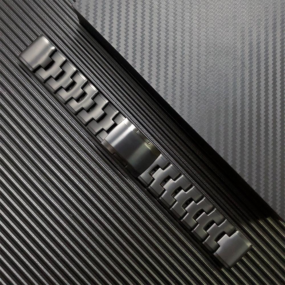 

Quick Fit 22mm 26mm Titanium Watchband For Garmin Fenix 7X 7/6 6x Pro 5x plus/Epix Gen 2/MARQ/TACTIX Strap Band Belt Bracelet QuickFit 22mm чорний