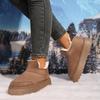 Winter Snow Boots Women's New Casual Velvet Short Boots Women's Cotton Boots Wear Thick-soled Snow Boots