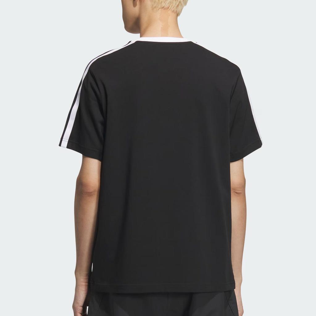 Adidas 3 Stripes SHORT SLEEVE T SHIRT T Shirt Men's Black KC1496