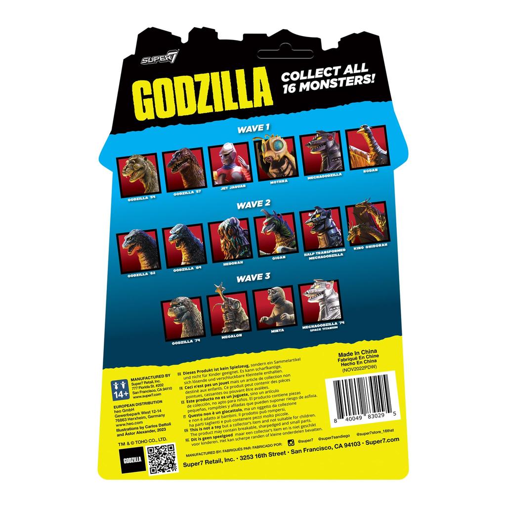 Super7 Toho Godzilla Megalon Cm Toho Godzilla Action Figure Classic Movie Collectible Retro Toy 9.5