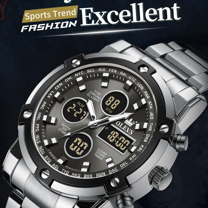 OLEVS Watches Multi-functional Electronic Watch Sports Chronograph Men's Watch Men's Watch