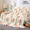 Rosa Punkte Flanelldecke Warm Weich Halloween Weihnachten Dekorative Couch Warm Gemütlich Ganzjahresgeschenk