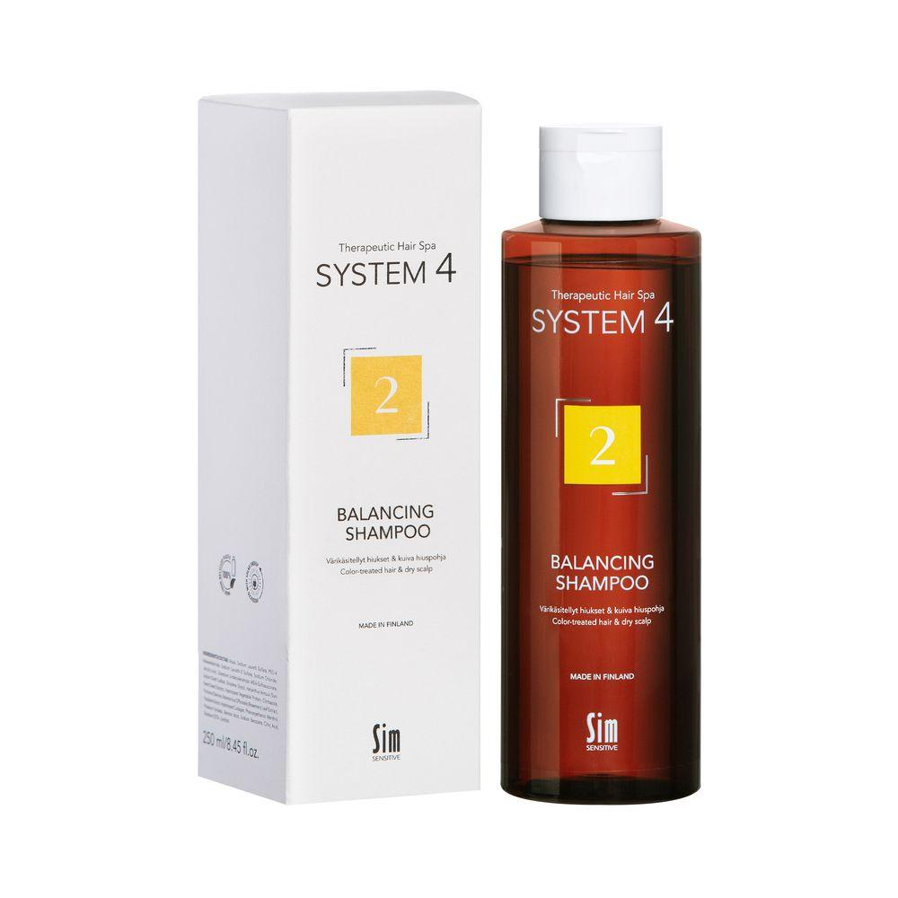 

Шампунь №2 для сухого, фарбованого та пошкодженого волосся System 4 №2 Balancing Shampoo Sim Sensitive 250 мл